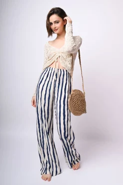 Top crochet con coulisse