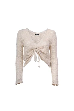 Top crochet con coulisse