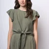 Top crop con nodo alla vita
