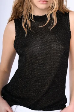 Top in maglia lurex