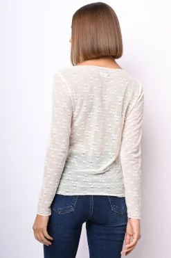 Top in tulle floreale