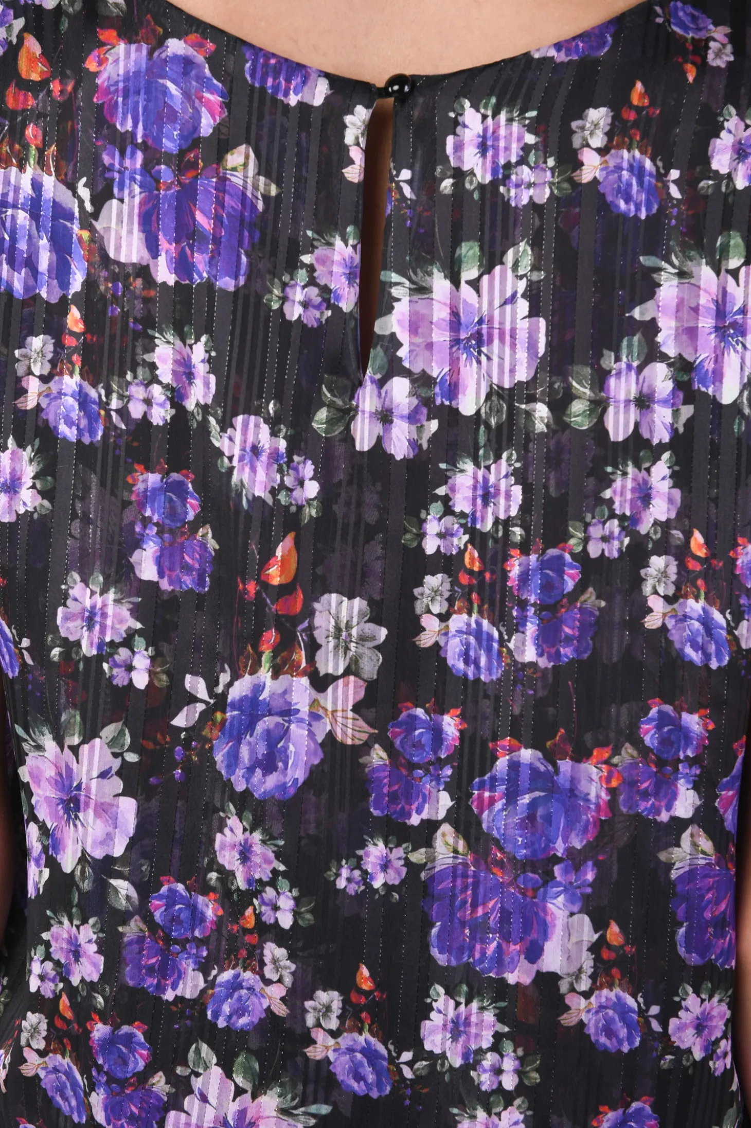 Top manica aletta fantasia flower