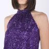 Top paillettes canottiera