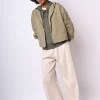 Trench corto zip e cappuccio
