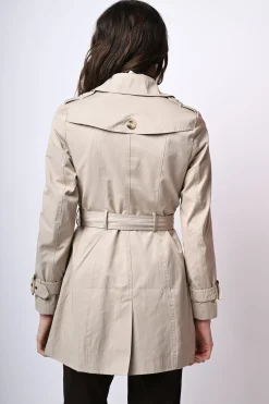 Trench doppiopetto con cintura