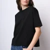 T-shirt in cotone con strass