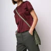 T-shirt in raso di viscosa