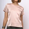 T-shirt in raso di viscosa
