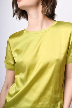 T-shirt in raso di viscosa