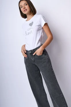 T-shirt Love in cotone