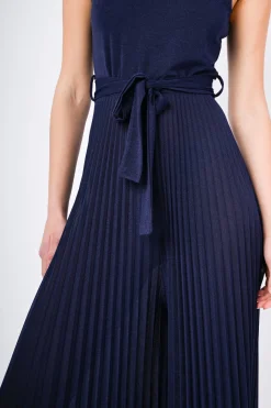 Tuta in plissé lurex