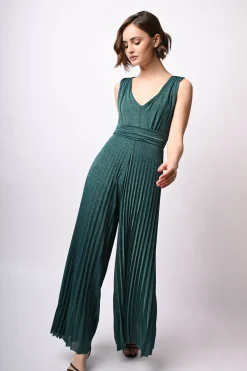 Tuta plissé in lurex