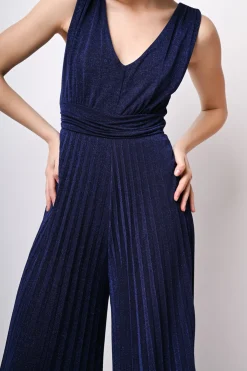 Tuta plissé in lurex